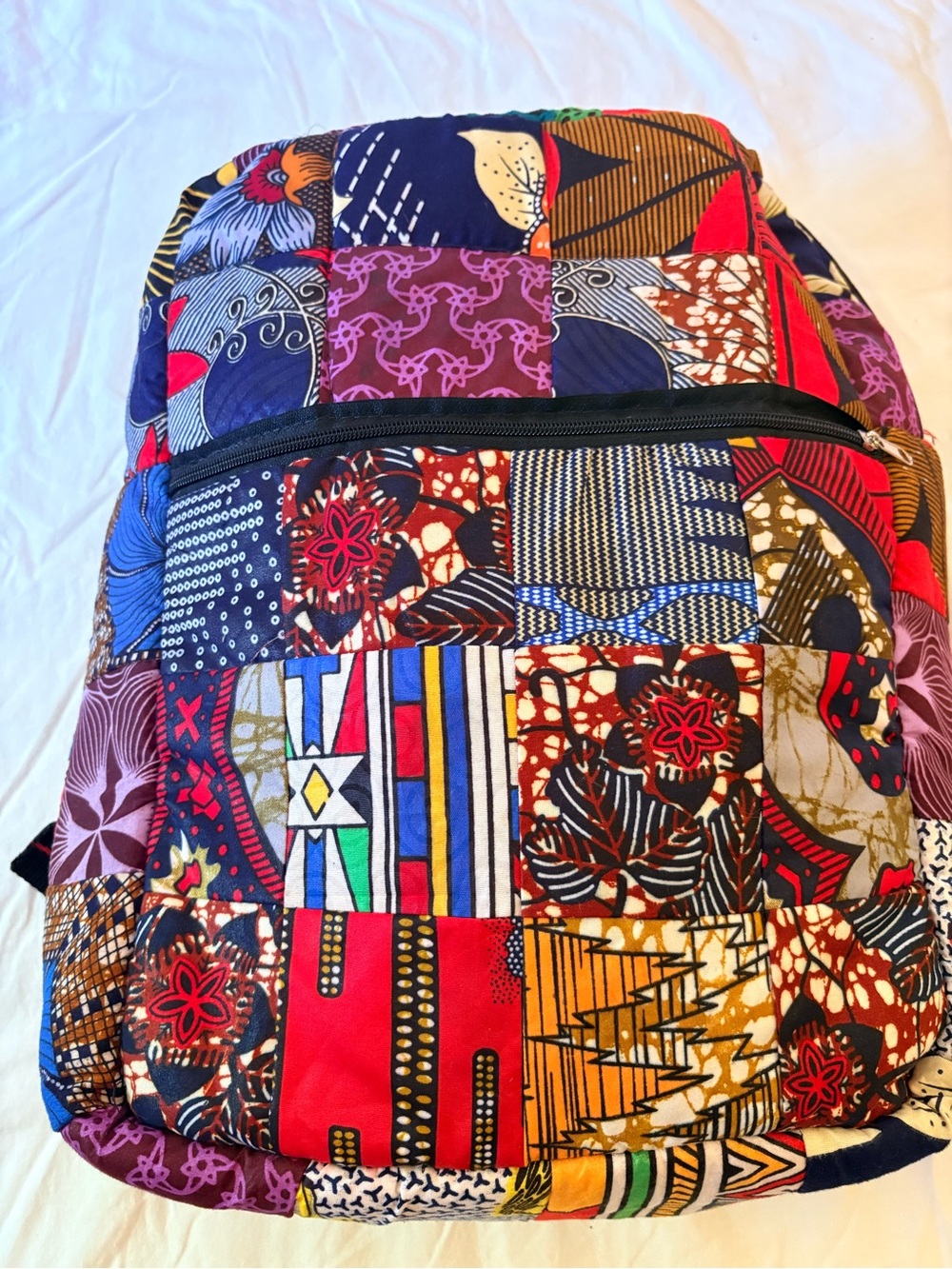 Patchwork Quilted Multi-Color Women’s Backpack